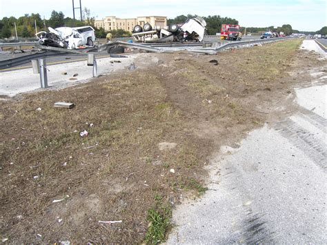 The crash happened just before 6 a.m. Tuesday, on the southbound side of I-75, FHP said in a news release. Two tractor-trailers, two pickup trucks, one SUV and one passenger vehicle were involved.. 