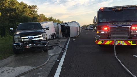 LEE COUNTY, Fla. — Two people were seriously injured in a crash on northbound I-75 at mile marker 120 on Tuesday evening. According to the Florida Highway Patrol, one northbound lane is open at .... 