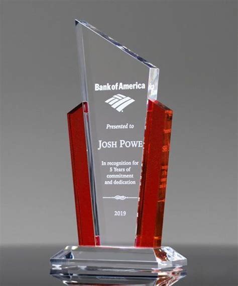 Acclaim Ruby Acrylic Award Acrylic awards, Plaque design, Acrylic trophy