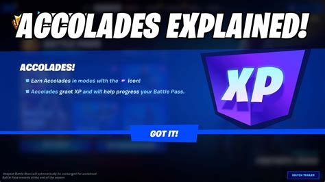 Accolade XP in Fortnite explained