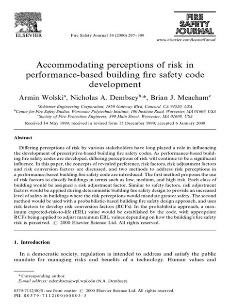 Accommodating Perceptions of Risk In