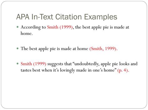 According to apa in text citation