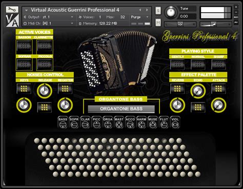 Accordion virtual instrument.  The largest virtual accordion collection Virtual Instrum...