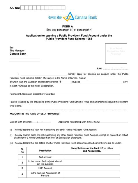 Account Opening Agreement Form