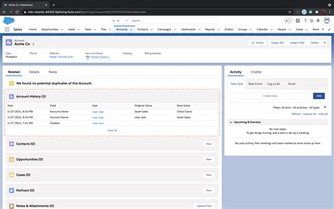 Account history fields salesforce.  Field history data does not count against your or...
