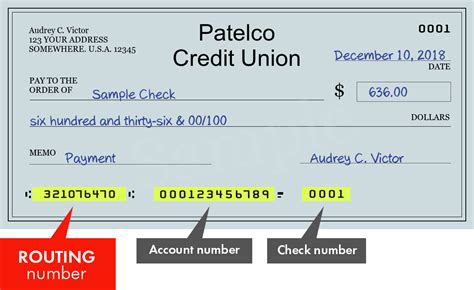 Our routing number is 321076470. For most accounts, your full account (MICR) number can be found by clicking or tapping on the account in Patelco Online™ and then selecting the Account Details tab. Your checking account number is 14 digits long.. 
