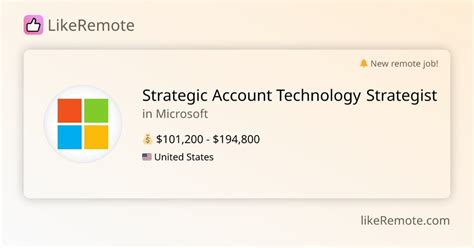 Account technology strategist microsoft salary.  The average additional pa...