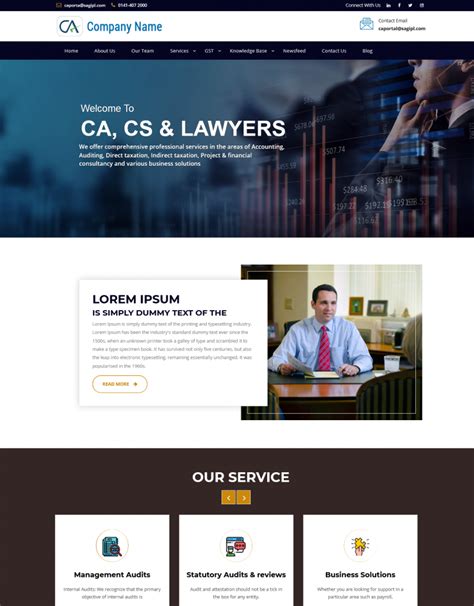 Accountant Website Template
