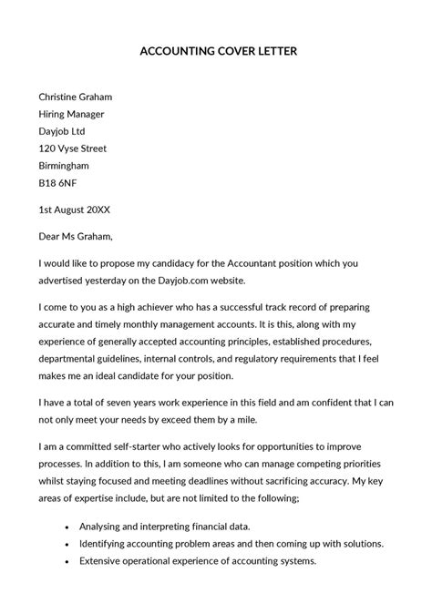 Accounting Cover Letter How to Write (with Examples)