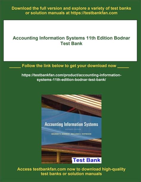 Accounting Information Systems 11th Edition Test Bank