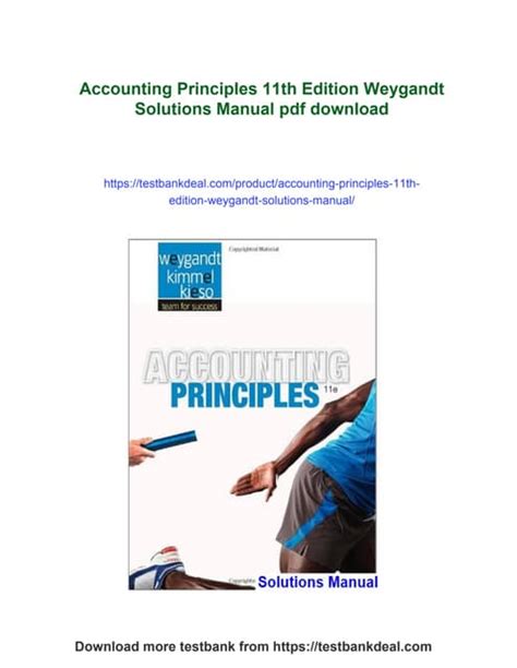 Accounting Principles 11th Edition Download