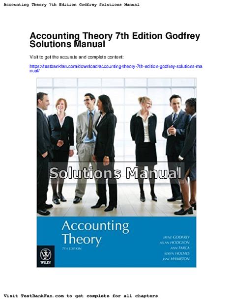 Accounting Theory Godfrey 7th Edition
