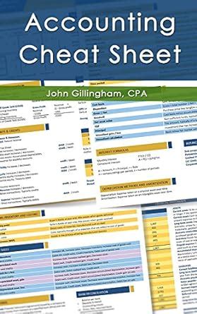 Download Accounting Cheat Sheet Learn Financial Accounting By John  Gillingham