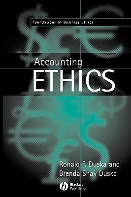 Read Accounting Ethics By Ronald F Duska