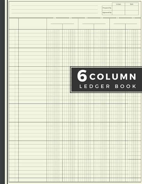 Download Accounting Ledger Book 12 Column 120 Pages  85 X 11 Inches  Large Size   Brown Craft Paper Style Cover  Simple  General Accounting Ledger Book For Bookkeeping By Not A Book