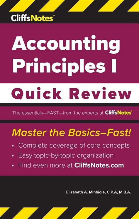 Full Download Accounting Principles I Cliffs Quick Review By Elizabeth A Minbiole