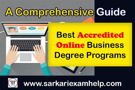 Accredited online business degree programs. Online degree programs offer greater flexibility in completing assignments and scheduling classes, also extending learners’ access to faraway universities. Our in-depth guide explores the top ... 
