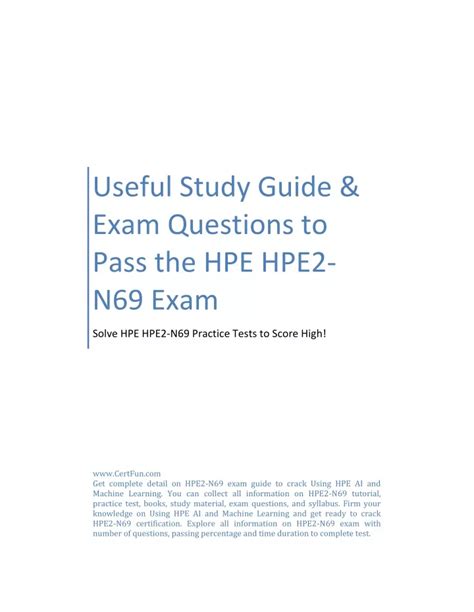 Accurate HPE2-N69 Study Material