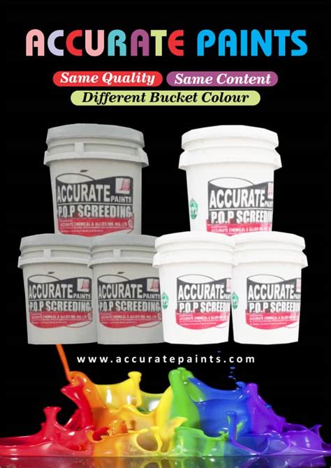 Accurate POP Wall Screeding Paint - Accurate Paints