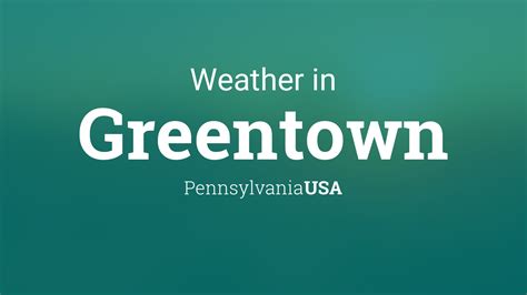 Accuweather greentown pa. Things To Know About Accuweather greentown pa. 