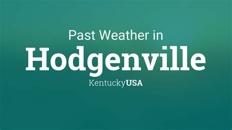 Get the monthly weather forecast for Hodgenville, KY, including dai