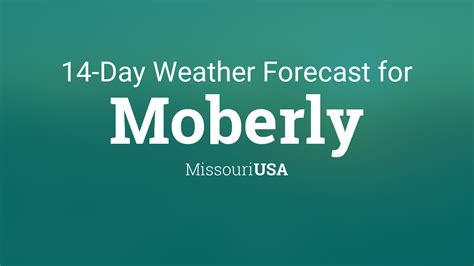 Get the monthly weather forecast for Moberly, MO, including 