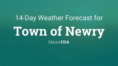 Helping You Avoid Bad Weather. 30 days and beyond. Free Long Range Weather Forecast for Newry, Maine. Calendar overview of Months Weather Forecast.