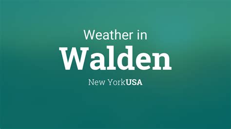 Walden NY 41.56°N 74.19°W (Elev. 354 ft) Last Update: 7:54 pm EDT Oct 20, 2023. Forecast Valid: ... Hourly Weather Forecast. National Digital Forecast Database.. 