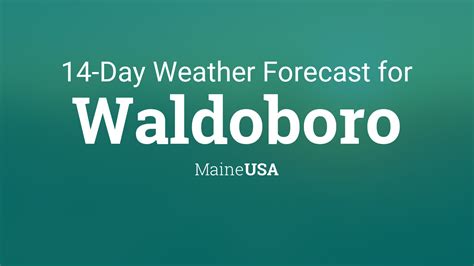 Know what's coming with AccuWeather's extended daily forecasts for Waldoboro Town, ME. Up to 90 days of daily highs, lows, and precipitation chances..