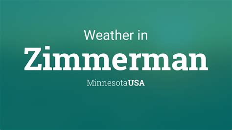  Everything you need to know about today's weather in Zimmerm