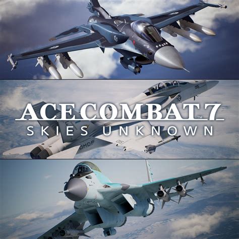 Ace combat series. Purchase ACE COMBAT™ 7: SKIES UNKNOWN and get the playable F-104C: Avril DLC as a bonus. Become an ace pilot and soar through photorealistic skies with full 360 degree movement; down enemy aircraft and experience the thrill of engaging in realistic sorties! Aerial combat has never looked or felt better! 