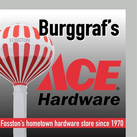 Ace hardware fosston. 306 1st St E. Fosston, MN 56542. Opens at 8:00 AM. Hours. Mon 8:00 AM - 5:30 PM. Tue 8:00 AM - 5:30 PM. Wed 8:00 AM - 5:30 PM. Thu 8:00 AM - 5:30 PM. Fri 8:00 AM - 5:30 … 