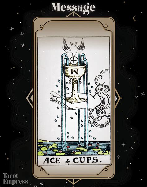 Ace of cups message.  Your connection isn&rsquo;t gone, and you&rsquo;re being encou...