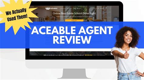 Aceableagent reviews. Jan 12, 2024 ... Is Aceable Agent one of the best online real estate schools? In this video I will be giving you guys a full breakdown of aceable agents pre ... 