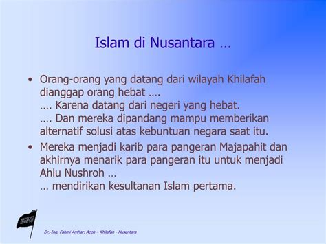 Aceh Nusantara and the Islamic Khilafah Part 3 End