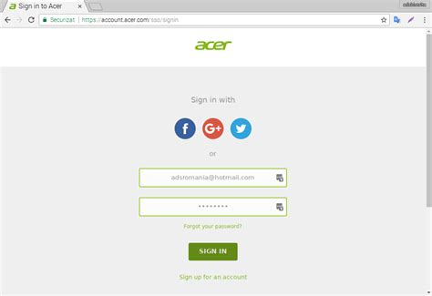 Acer ID - Eén account voor uw Acer-apparaten en -services Acer …