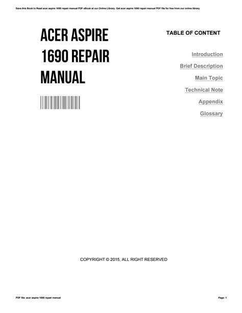 Acer aspire 1690 service manual download. - John deere stx38 black deck manual.