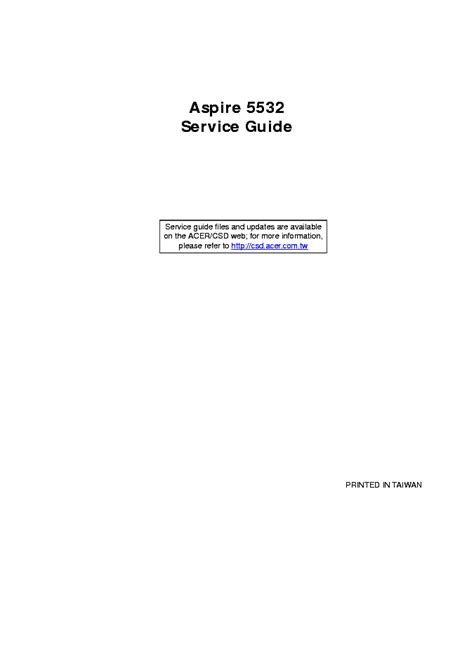 Acer aspire 5532 service manual download. - Manuali di servizio atv per il 2015 suzuki vinson.