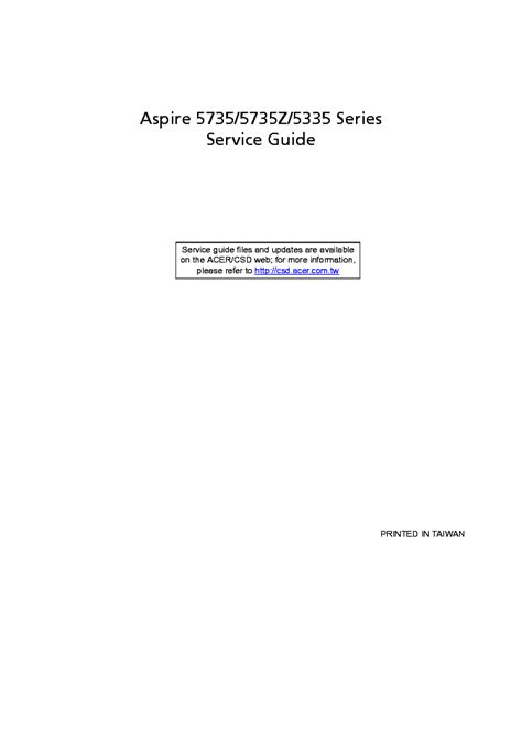 Acer aspire 5735z service manual download. - Honda atv 500 trx foreman manual.