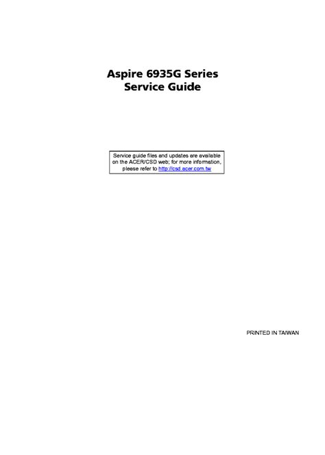 Acer aspire 6935g service manual download. - Leroy somer single phase motor maintenance manual.