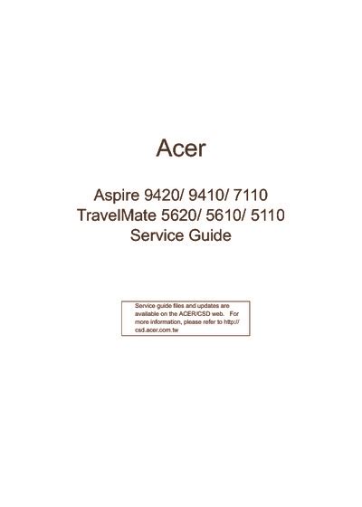 Acer aspire 9420 9410 7110 travelmate 5620 5610 5110 service manual. - New practical chinese reader 6 textbook.