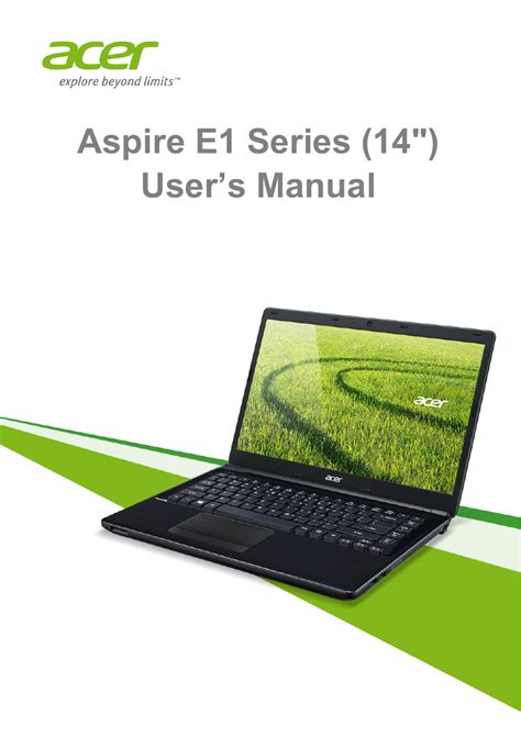Acer aspire e1 laptop user manual. - Nodriza de la generación del 98.