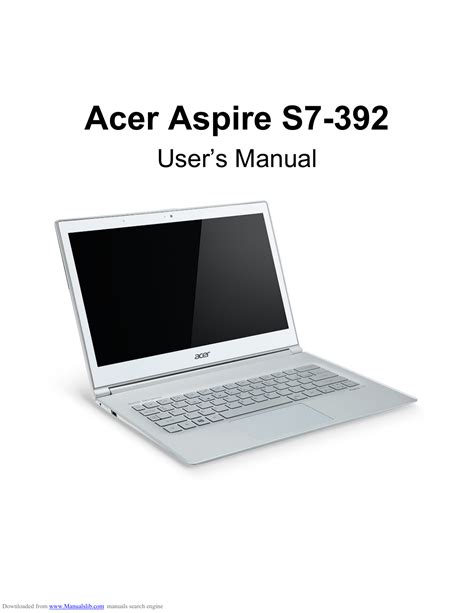 Acer aspire s7 392 user manual. - Las recetas de chen kuo : t.1..