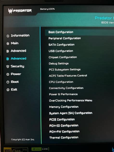 Acer predator hidden bios.  The CPU is locked, and attempting to enable overclocking th...