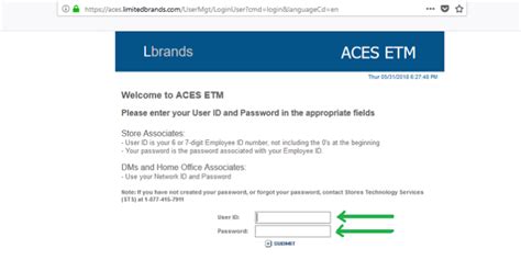 Steps to follow when logging into the ACES ETM portal. Firstly, you need to go to the ACES ETM portal. To do so, you need to put your computing device on, and then launch the browser application. Then you need to enter the address/URL for the ACES ETM portal into the browser application. The address/URL we have just made reference to is .... 
