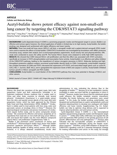 Acetyl-bufalin shows potent efficacy against non-small-cell