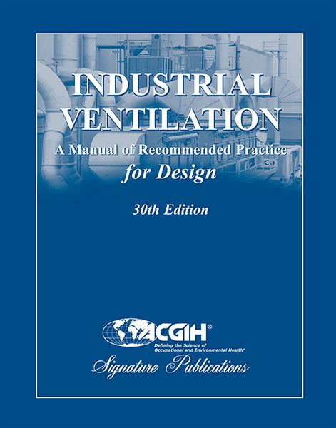 Acgih industrial ventilation manual chapter 10. - Taking the measure of work a guide to validated measures for organizational research and diagnosis.