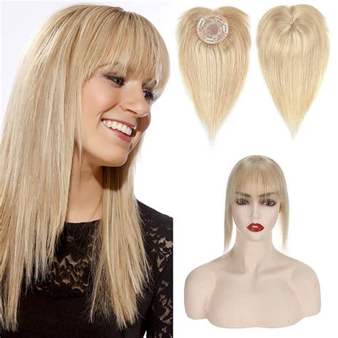 Achieve Effortless Beauty with Bangs-Adorned Hair Toppers