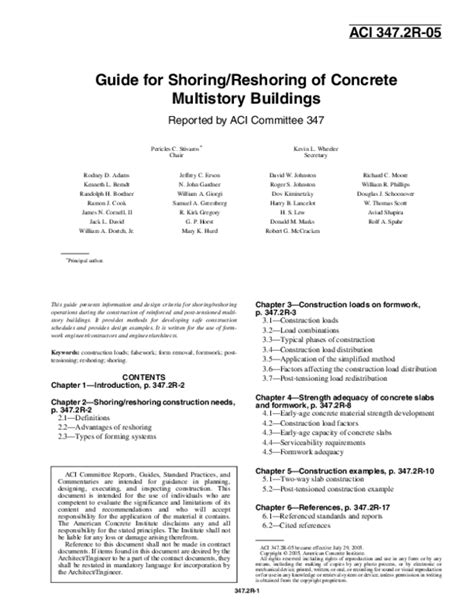 Aci 3472r17 guide for shoringreshoring of concrete multistory buildings. - Ap biology reading guide answers chapter 25.