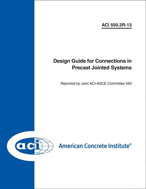 Aci 550 2r 13 design guide for connections in precast. - Manuale di riparazione di kawasaki gpz1100.